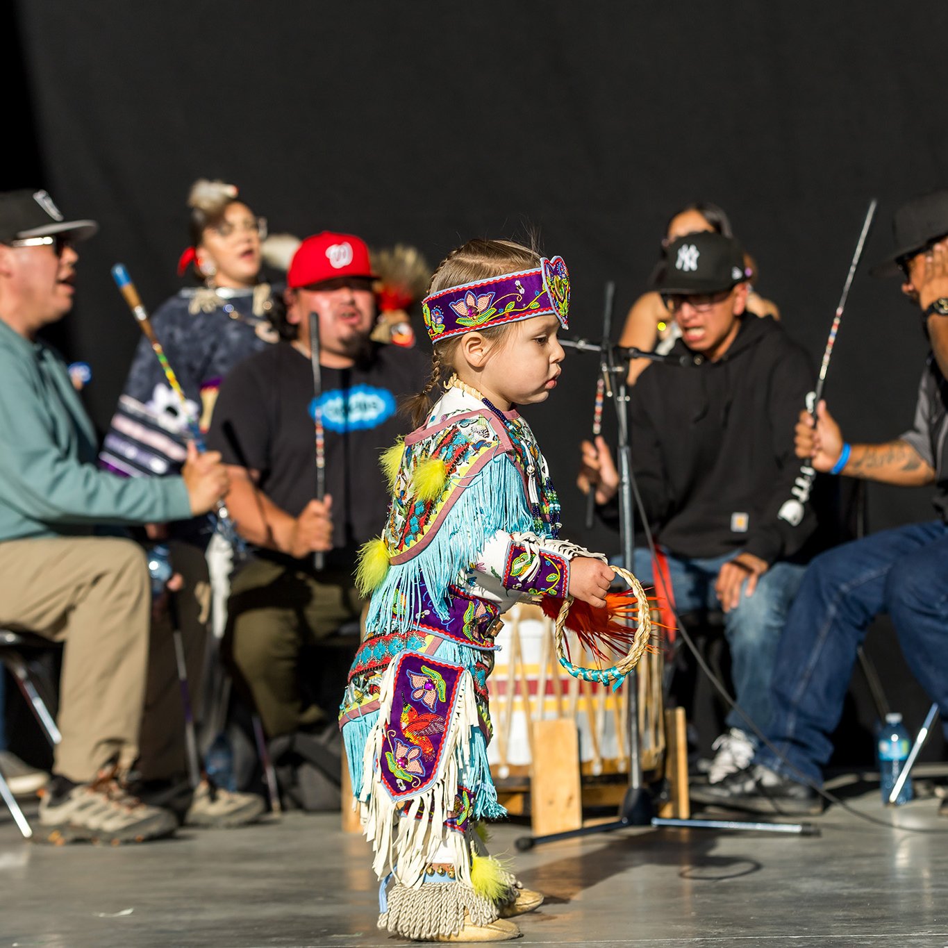 Performance by indigenous dancers and drummers at the Cloverdale Rodeo in Surrey BC 2024 355 scaled